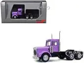 Kenworth W900 Short Day Cab Purple 1/87 (HO) Plastic Model Car by Promotex