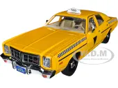 1978 Dodge Monaco Taxi ""City Cab Co."" Yellow ""Rocky III"" (1982) Movie 1/24 Diecast Model Car by Greenlight