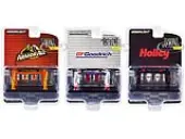 ""Four-Post Lifts"" Set of 3 pieces Series 4 1/64 Diecast Models by Greenlight