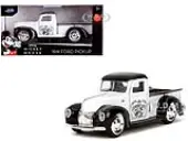 1941 Ford Pickup Truck ""Mickey Mouse - Steamboat Willie"" White and Black ""Hollywood Rides"" Series 1/32 Diecast Model Car by Jada