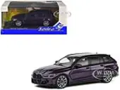 2023 BMW M3 Touring (G81) Competition Daytona Violet Metallic with Black Top 1/43 Diecast Model Car by Solido