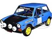 1980 Autobianchi A112 Abarth Blue ""Chardonnet"" Rally Car 1/18 Diecast Model Car by Solido