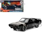 Doms Plymouth GTX Black with Silver Stripes Fast &amp; Furious F8 ""The Fate of the Furious"" Movie 1/32 Diecast Model Car by Jada