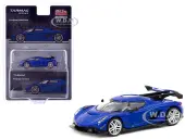 Koenigsegg Jesko Attack Blue Metallic ""Global64"" Series 1/64 Diecast Model by Tarmac Works