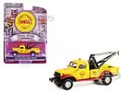 1949 Dodge Power Wagon Wrecker Tow Truck ""Shell Oil"" Yellow and Red ""Shell Oil Special Edition"" Series 2 1/64 Diecast Model Car by Greenlight