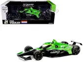 Dallara IndyCar 21 Rinus VeeKay ""Risk On International"" Ed Carpenter Racing ""NTT IndyCar Series"" (2024) 1/18 Diecast Model Car by Greenlight