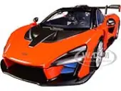 McLaren Senna Orange Metallic and Black ""Timeless Legends"" 1/24 Diecast Model Car by Motormax