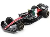 Alfa Romeo C43 24 Zhou Guanyu ""F1 Team Stake"" Formula One F1 ""Italian GP"" (2023) and Acrylic Display Case 1/18 Model Car by Spark