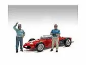 ""Racing Legends"" 50s Set of 2 Diecast Figures for 1/43 Scale Models by American Diorama