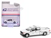 2020 Ford F-150 XL Pickup Truck ""United States Postal Service (USPS) Postal Police"" White with Red and Blue Stripes ""Hobby Exclusive"" Series 1/64 Die