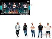 ""Team Liberty Walk"" 5 piece Figure Set for 1/18 Scale Models by American Diorama