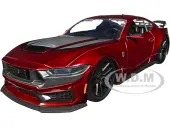 2024 Ford Mustang Dark Horse Candy Red with Gray Hood ""Bigtime Muscle"" Series 1/24 Diecast Model Car by Jada