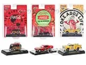 ""Coca-Cola"" Set of 3 pieces Release 34 Limited Edition to 10000 pieces Worldwide 1/64 Diecast Model Cars by M2 Machines