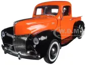 1940 Ford Pickup Truck Orange ""Timeless Classics"" 1/18 Diecast Model Car by Motormax