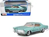 1965 Buick Riviera Gran Sport Light Blue Metallic ""Special Edition"" Series 1/26 Diecast Model Car by Maisto