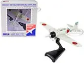 Mitsubishi A6M2 Zero Fighter Aircraft V-107 ""Tainan Koukutai - Saburou Sakai"" Imperial Japanese Navy 1/97 Diecast Model Airplane by Postage Stamp