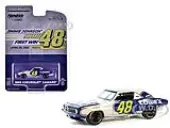 1969 Chevrolet Camaro 48 ""Jimmie Johnson - Hendrick Motorsports First Win Tribute"" Dark Blue and White with Graphics ""Hobby Exclusive"" Series 1/64 Di