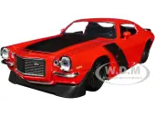 1971 Chevrolet Camaro Z/28 Red with Matt Black Stripes ""Bigtime Muscle"" Series 1/24 Diecast Model Car by Jada