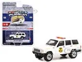 2000 Jeep Cherokee White ""United States Secret Service Police"" Washington DC ""Hot Pursuit"" Special Edition 1/64 Diecast Model Car by Greenlight