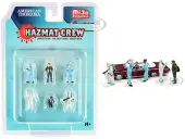 ""Hazmat Crew"" 6 piece Diecast Figurine Set for 1/64 Scale Models by American Diorama