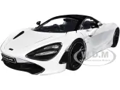 McLaren 720S White Metallic with Black Top ""Pink Slips"" Series 1/24 Diecast Model Car by Jada