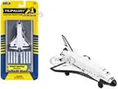 NASA ""Discovery"" Space Shuttle White ""United States"" with Runway Section Diecast Model Airplane by Runway24