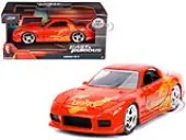 Orange Julius Mazda RX-7 Orange Metallic with Graphics ""Fast &amp; Furious"" Series 1/32 Diecast Model Car by Jada