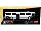 MCI Classic City Bus Plain White ""Vintage Bus &amp; Motorcoach Collection"" 1/87 (HO) Diecast Model by Iconic Replicas
