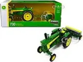 John Deere 730 Tractor Green with Grain Drill ""Prestige Collection"" 1/16 Diecast Model by ERTL TOMY