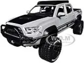2023 Toyota Tacoma TRD PRO Off Road Pickup Truck Cement Gray with Black Hood and Roofrack ""Maisto Design"" Series 1/27 Diecast Model Car by Maisto