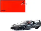 Ferrari F40 Black 1/18 Diecast Model Car by Kyosho