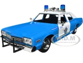 1974 Dodge Monaco Blue and White CPD ""Chicago Police Department"" (Illinois) ""Hot Pursuit"" Series 1/24 Diecast Model Car by Greenlight