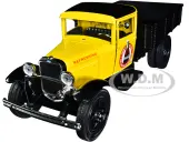 1931 Ford Model AA Pickup Truck Yellow and Black ""Drink it Ice Cold for Sparkling Refreshment - Coca-Cola"" 1/24 Diecast Model Car by Motor City Class