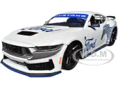 2024 Ford Mustang Dark Horse White with ""Mustang Horse Graphics"" ""Bigtime Muscle"" Series 1/24 Diecast Model Car by Jada