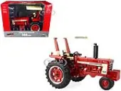 International Harvester 666 Hydro Tractor with Fender Radio and ROPS Red and Cream ""Case IH Agriculture"" Series 1/16 Diecast Model by ERTL TOMY