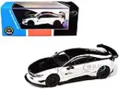 BMW i8 Liberty Walk White and Black 1/64 Diecast Model Car by Paragon Models