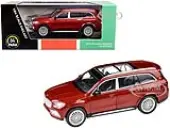 2020 Mercedes-Maybach GLS 600 with Sunroof Red Metallic 1/64 Diecast Model Car by Paragon Models