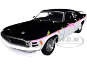 1970 Ford Mustang BOSS 429 ""Pro Street"" Black and Gray with Graphics Limited Edition to 6650 pieces Worldwide 1/24 Diecast Model Car by M2 Machines