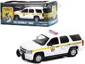 2012 Chevrolet Tahoe White with Yellow Stripes ""U.S. Fish &amp; Wildlife Service Law Enforcement"" 1/43 Diecast Model Car by Greenlight