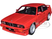 1988 BMW 3 Series M3 E30 Red 1/24 Diecast Model Car by Bburago