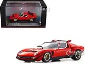 Lamborghini Miura SVR Red with Black Accents and Gold Wheels 1/43 Diecast Model Car by Kyosho
