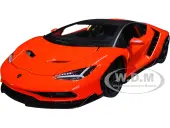 Lamborghini Centenario Orange with Matt Black Top ""Special Edition"" 1/18 Diecast Model Car by Maisto