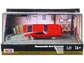 1971 Ford Mustang Mach 1 Red James Bond 007 ""Diamonds are Forever"" (1971) Movie with Display 1/64 Diecast Model Car by Motormax