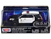 2015 Ford Police Interceptor Utility Black and White ""LAPD (Los Angeles Police Department)"" 1/43 Diecast Model Car by Motormax