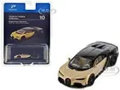 Bugatti Chiron Supersport Silk Gold Metallic and Nocturne Black ""Hypercar League Collection"" 1/64 Diecast Model Car by PosterCars