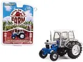 1989 Ford 7610 Silver Jubilee Tractor Silver and Blue with White Top ""Down on the Farm"" Series 7 1/64 Diecast Model Cars by Greenlight