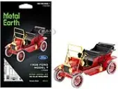 Model Kit 1908 Ford Model T Red (Moderate Difficulty) Steel Model by Metal Earth
