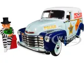 1948 Chevrolet Panel Police Van with Mr. Monopoly Figurine ""Monopoly"" 1/18 Diecast Model Car by Auto World