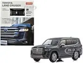 Toyota Land Cruiser ZX RHD (Right Hand Drive) Gray Metallic with Mini Book No.14 1/64 Diecast Model Car by Kyosho