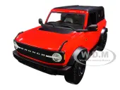 2021 Ford Bronco Wildtrak Red with Black Top ""Special Edition"" 1/18 Diecast Model Car by Maisto